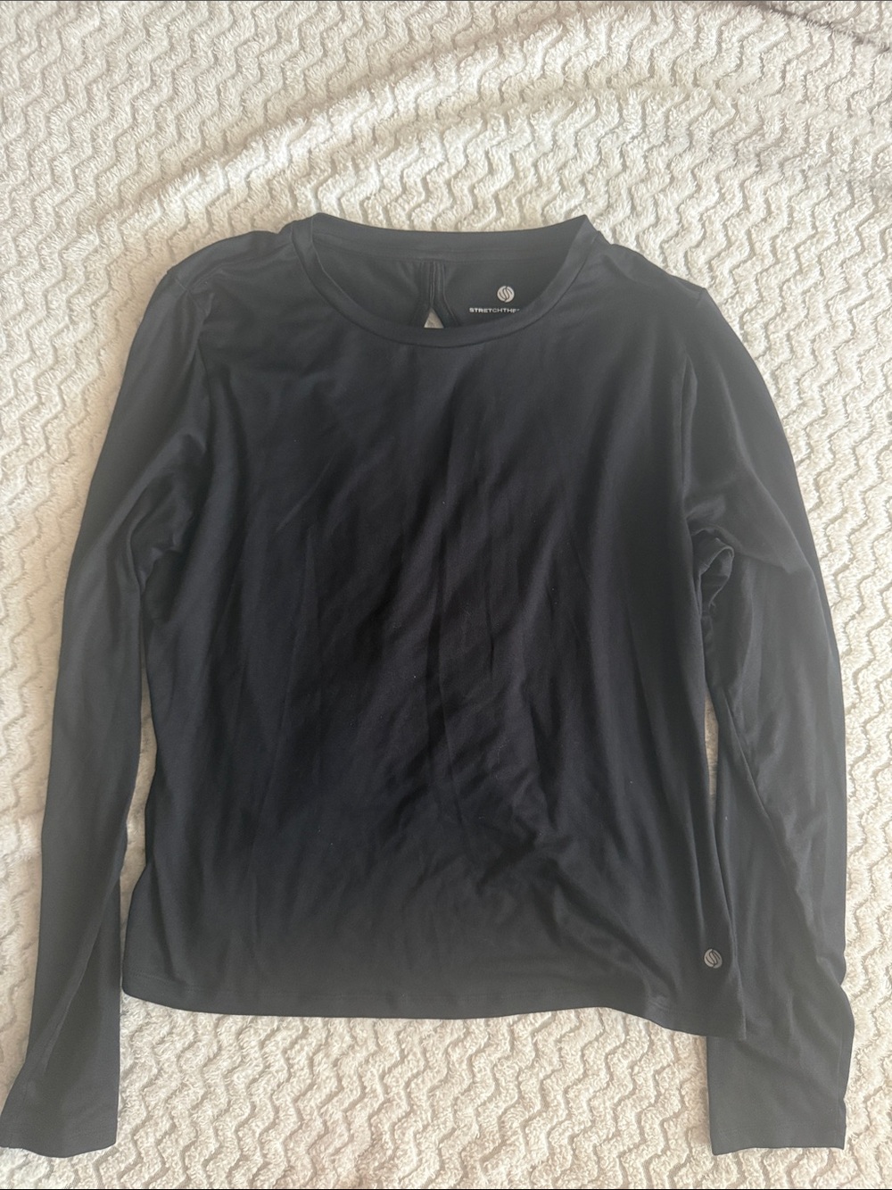 Women’s Long-Sleeve Crew Tee - Black